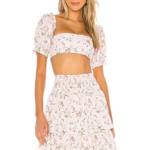 WeWoreWhat Coco Blouse SZ S